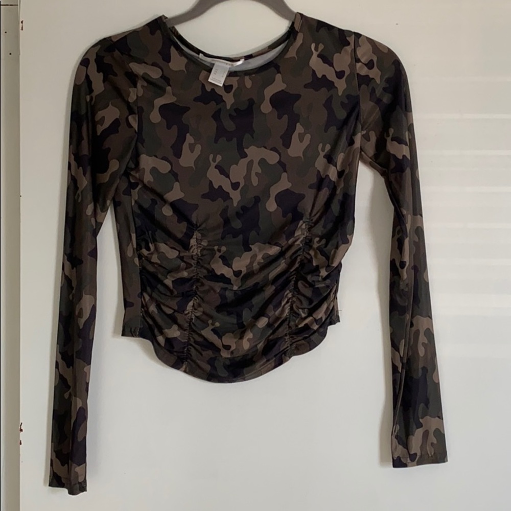 Army cropped top